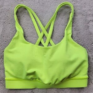 Lululemon Athletica Neon Green Sports Bra
